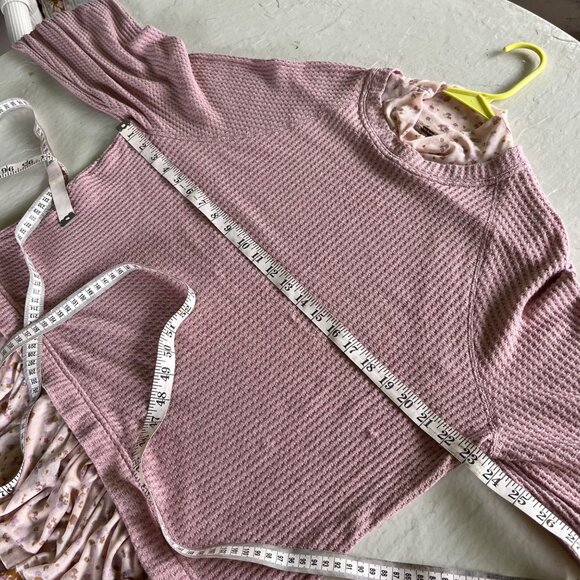 Free People Opposites Attract Floral Oversize Thermal Mesh Mini Dress Size M - Picture 10 of 10